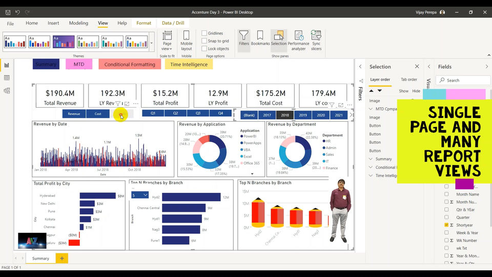 Single Page Many Reports - Effective use of Bookmarks
